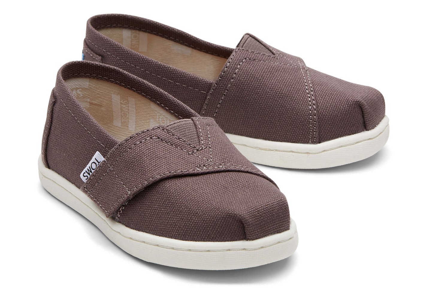 Toms Alpargata Tiny Canvas Espadrille Brown - Kids - 70516-QJKU